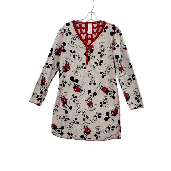 Disney Other - Disney Nightgown Mickey Mouse Fleece Womens Size‎ M Cozycore Casual Sleep Relax
